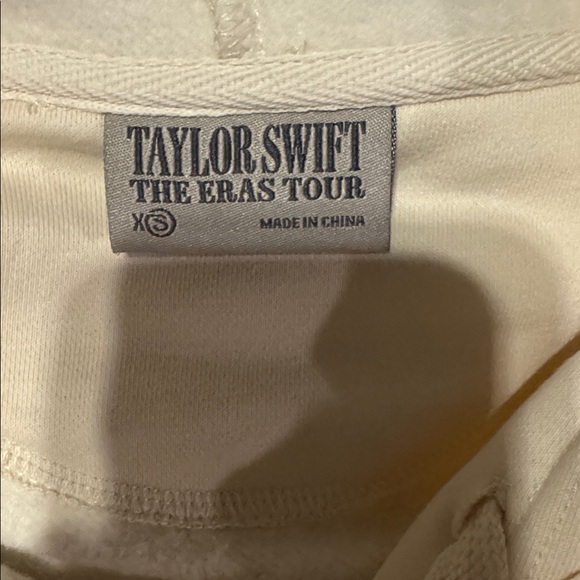 Taylor Swift Cream Hoodie - The Eras Tour NEW Hooded Sweatshirt XS extra small - Picture 6 of 9